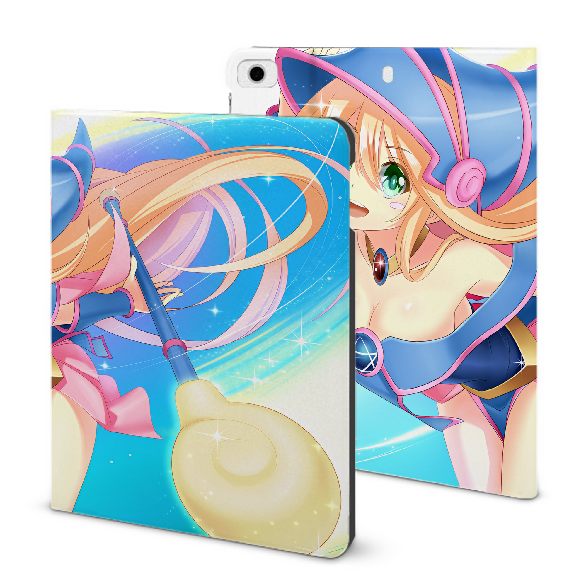 （画像用） 遊☆戯☆王 Yu-Gi-Oh! IPad ケース ブック型 PUレザー TPU 耐衝撃 軽量 薄型 ペン収納なし 全面保護 IPad 各モデル対応